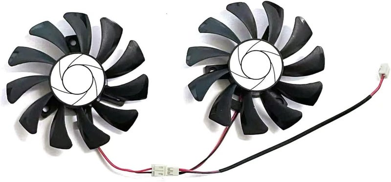 LTANDBR مروحة تبريد GPU بديلة HA8010H12F-Z GTX1050 بحجم 75MM لبطاقة الفيديو MSI GTX 1050 2GT OC 1050Ti 4GT، 2Pin - Image 4